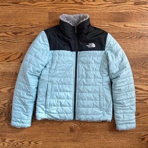 The North Face Kids Puffer Jacket - Sky Blue and Black